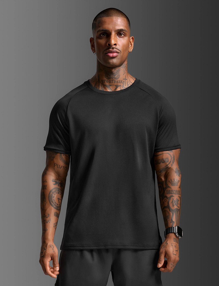 2XU - AERO MESH TEE - t-shirts - black/silver reflective - 0
