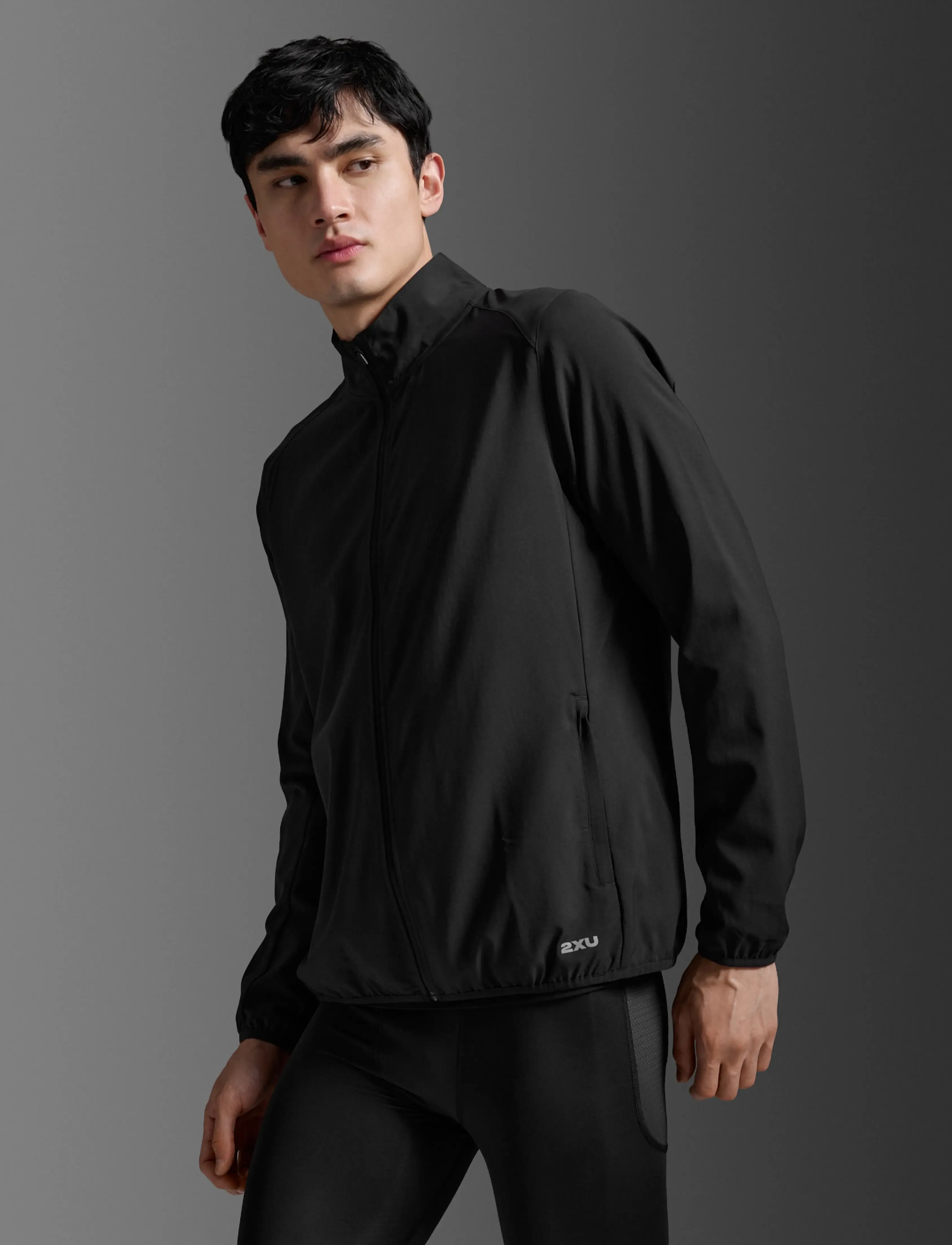2XU Aero Jacket, XXL, Black, Sport Jackets > Sport Training Jackets, Herre