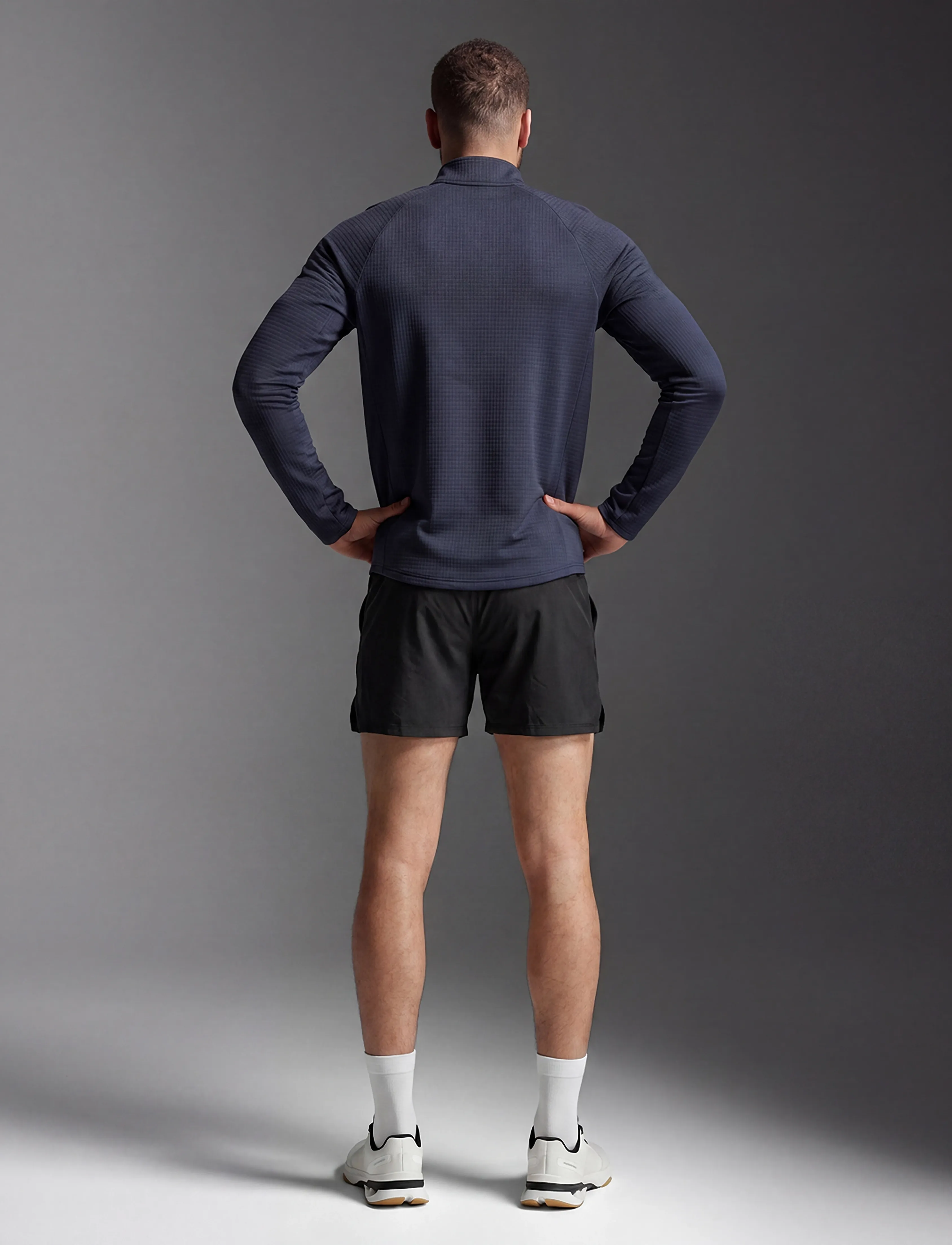 2XU - IGNITION HAPTIC 1/4 ZIP - midnight/silver reflective - 3