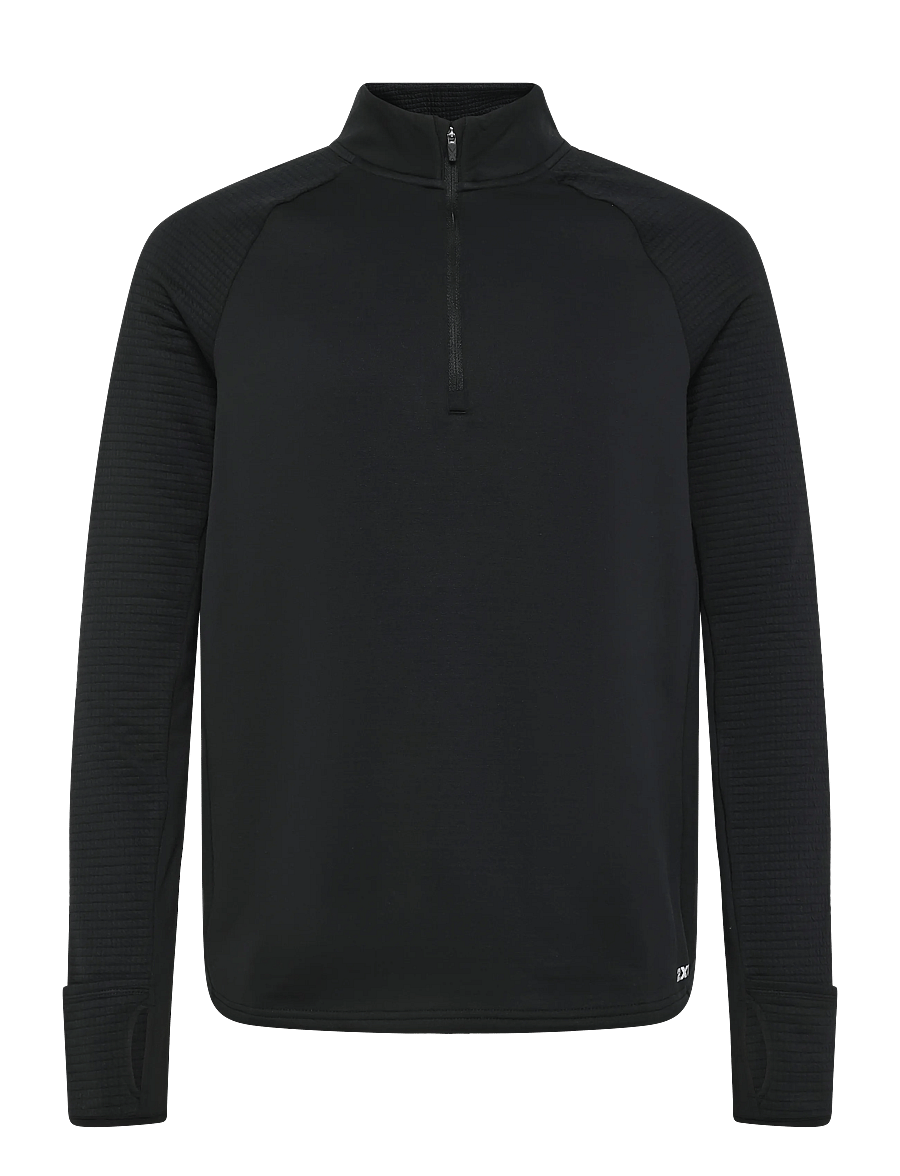 2XU - IGNITION HAPTIC 1/4 ZIP - aluskihina kantavad alussärgid - black/silver reflective - 1