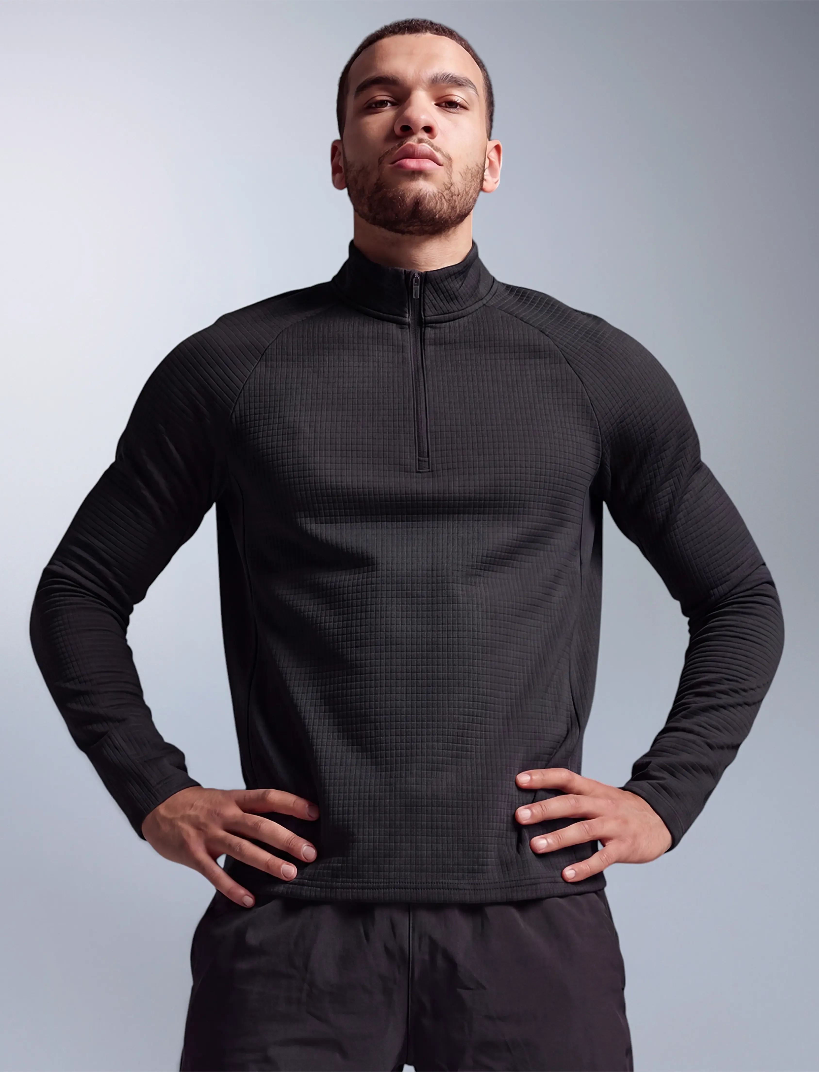 2XU - IGNITION HAPTIC 1/4 ZIP - aluskihina kantavad alussärgid - black/silver reflective - 0