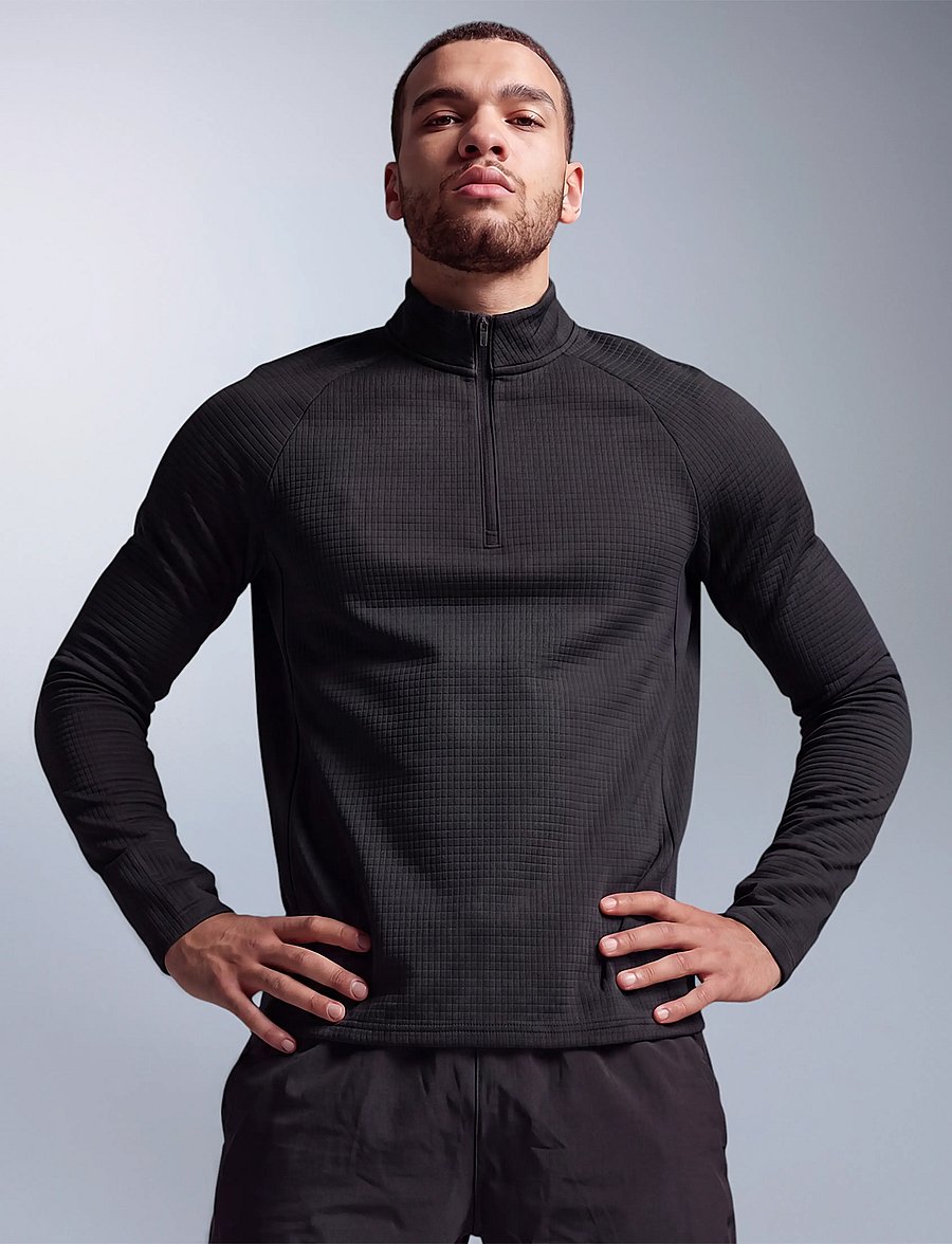 2XU - IGNITION HAPTIC 1/4 ZIP - aluskihina kantavad alussärgid - black/silver reflective - 0