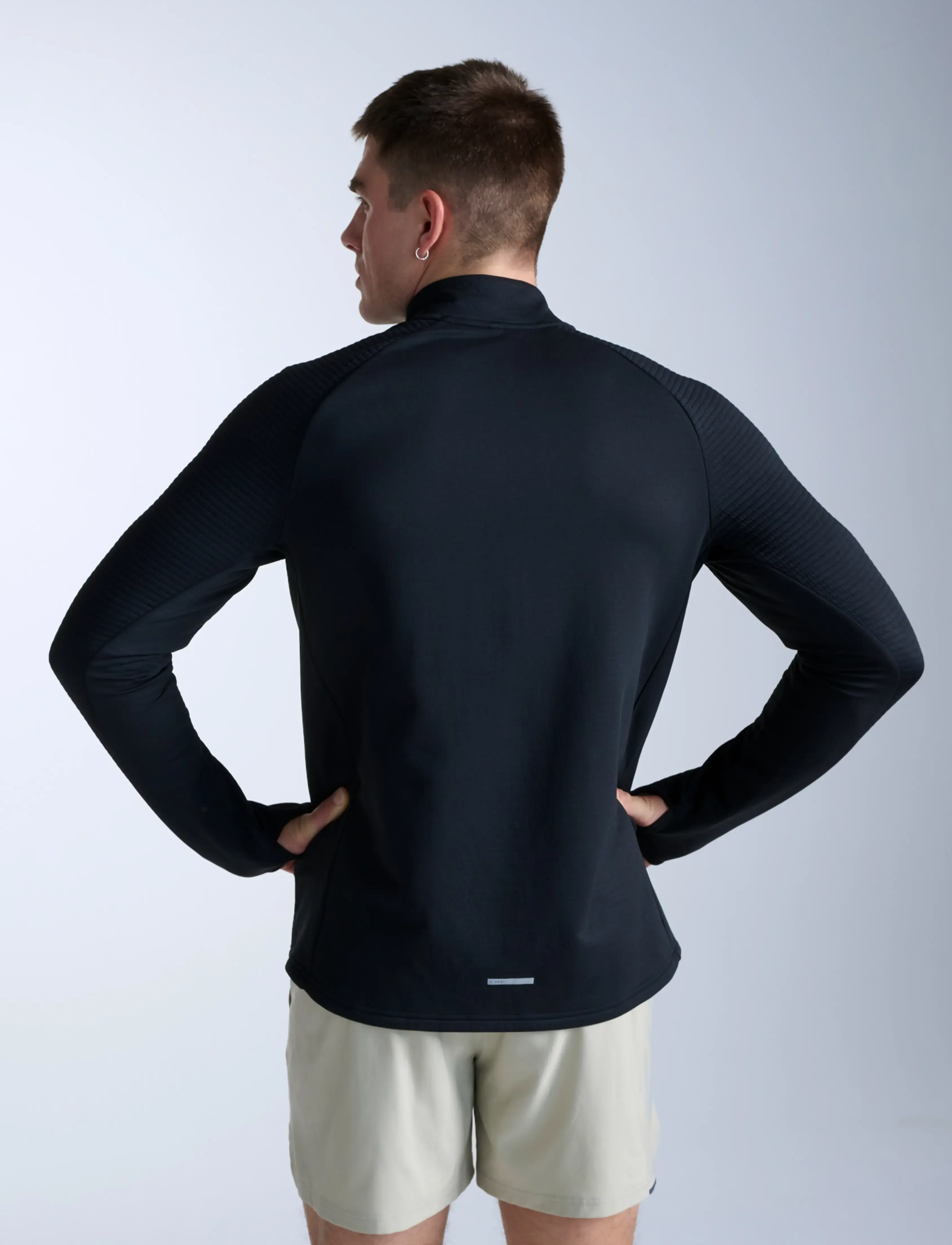 2XU - IGNITION HAPTIC 1/4 ZIP - aluskihina kantavad alussärgid - black/silver reflective - 3