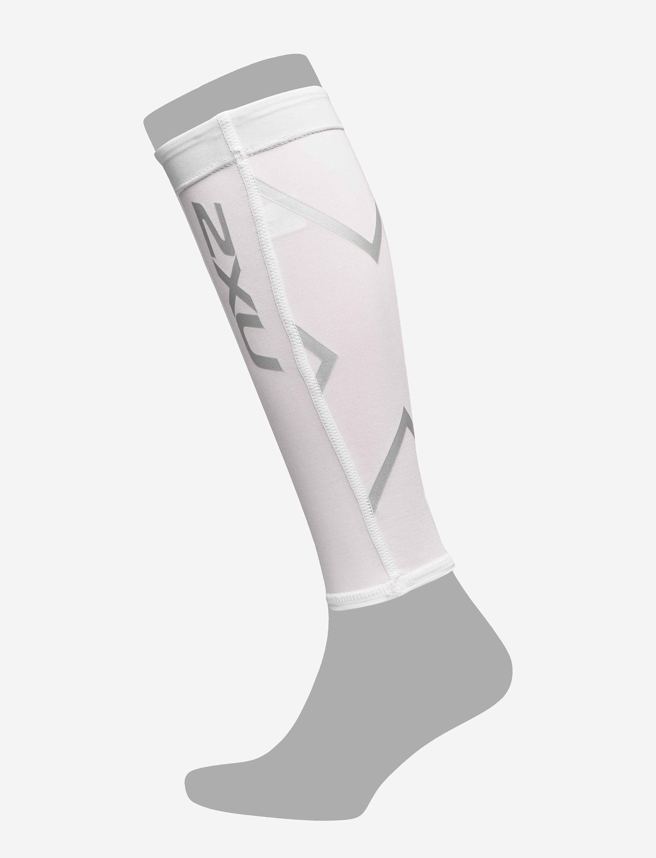 COMPRESSION CALF GUARDS - WHITE/WHITE