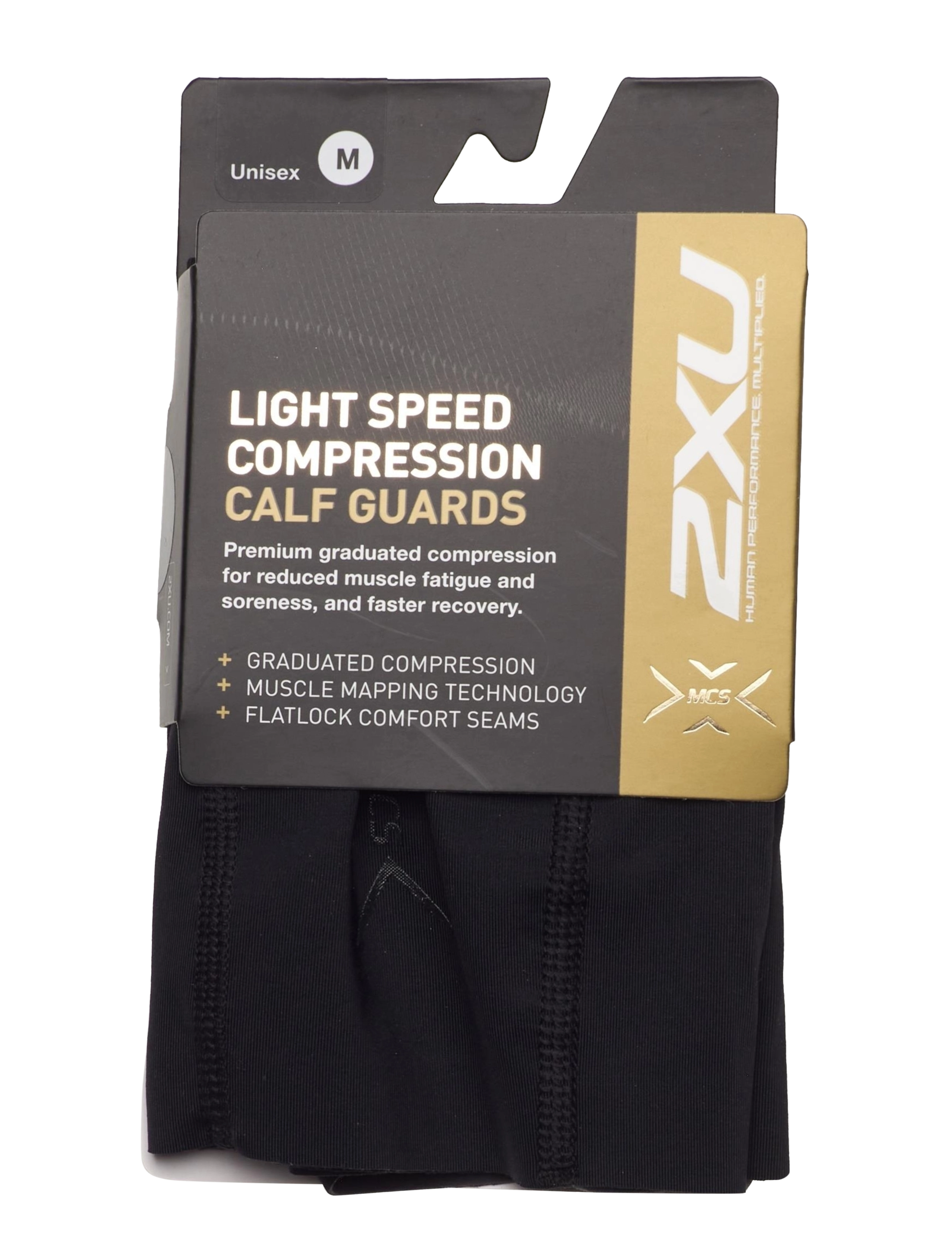 2XU - LIGHT SPEED COMPRESSION CALF GUARDS - black/nero - 2