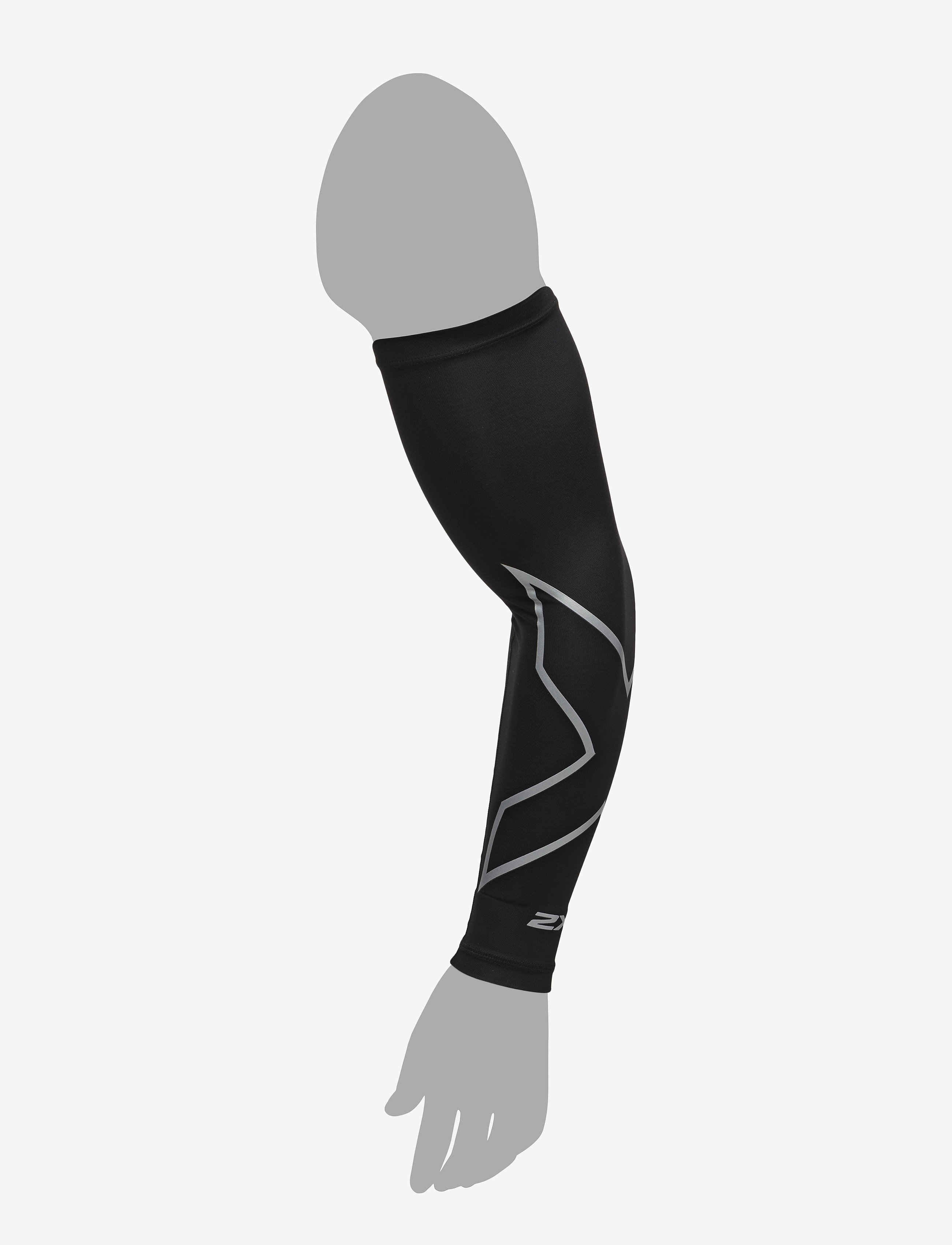 2XU - COMPRESSION ARM GUARD (SINGLE) - black/silver - 1