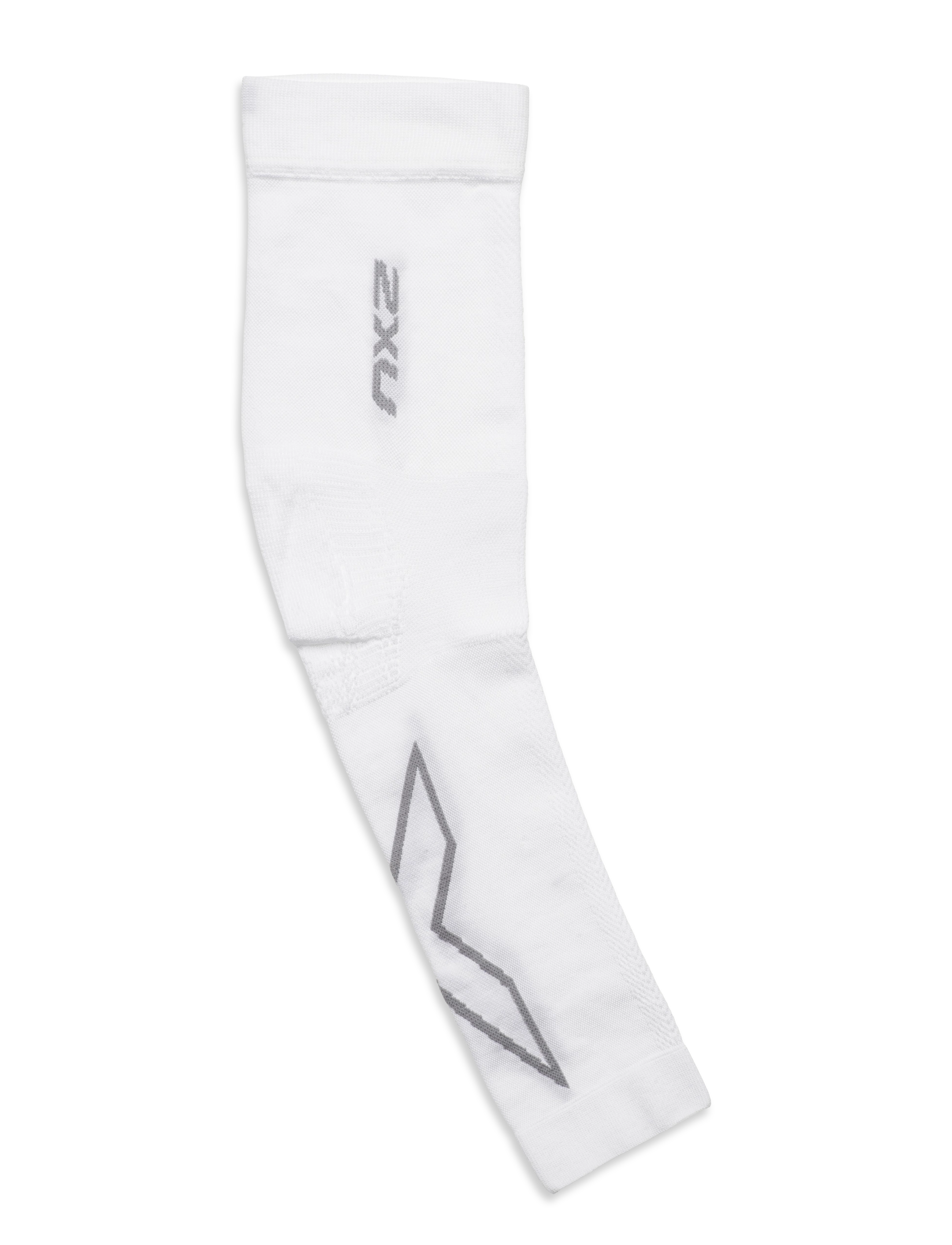 2XU - FLEX COMPRESSION ARM SLEEVE (SINGLE) - white/grey - 0