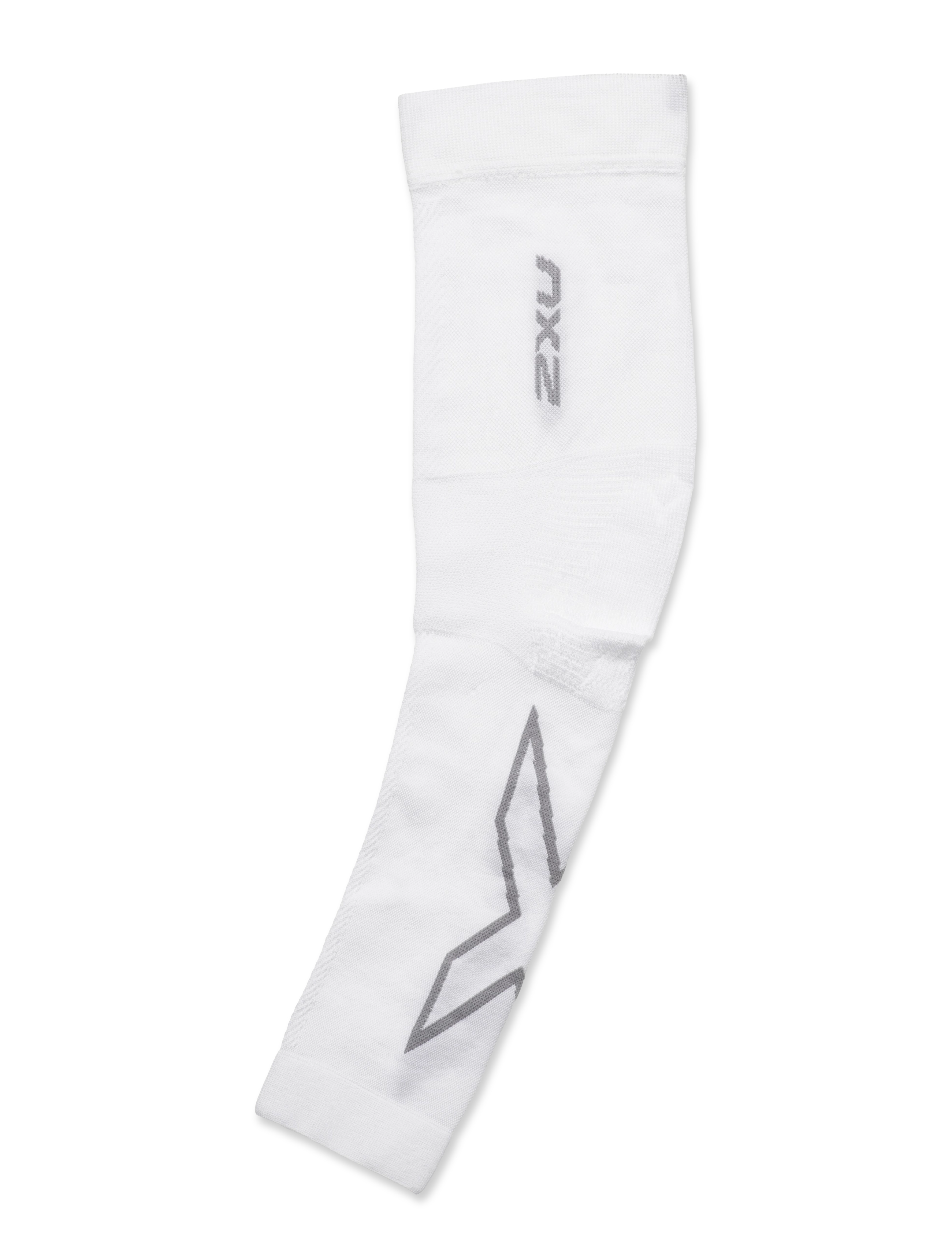 2XU - FLEX COMPRESSION ARM SLEEVE (SINGLE) - white/grey - 3