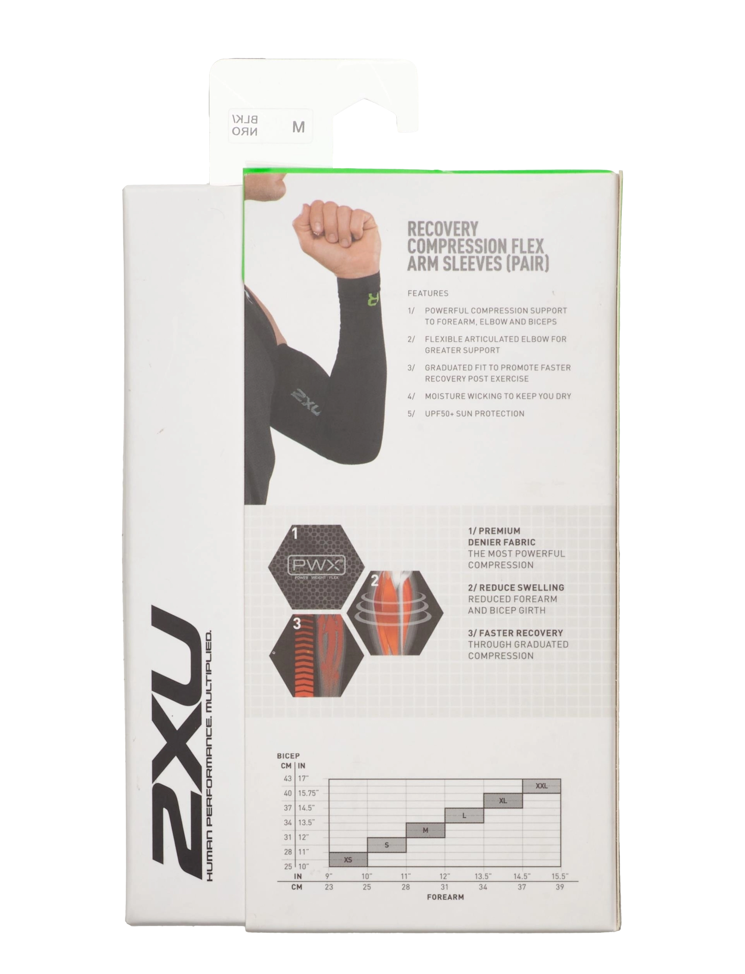 2XU - RECOVERY FLEX ARM SLEEVES - black/nero - 2