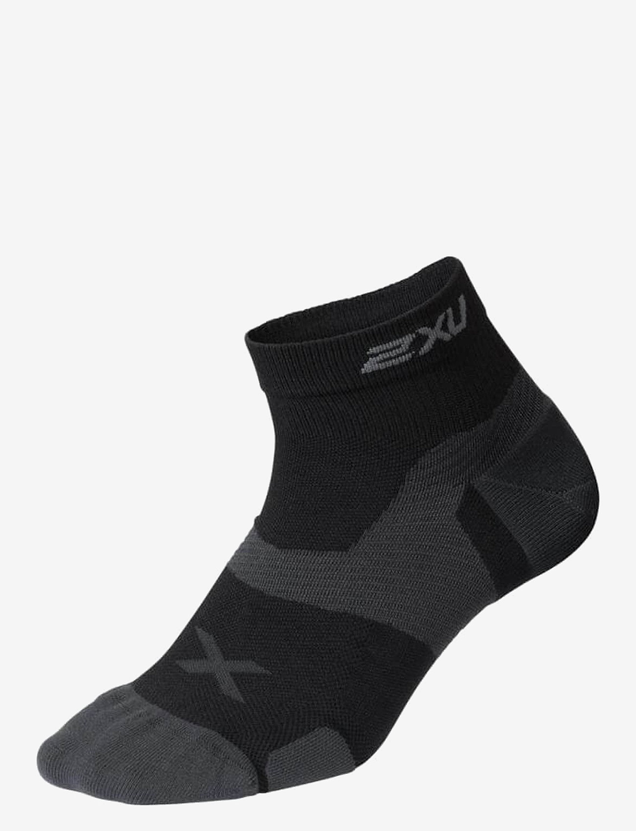 2XU - VECTR CUSHION 1/4 CREW SOCKS - madalaimad hinnad - black/titanium - 0
