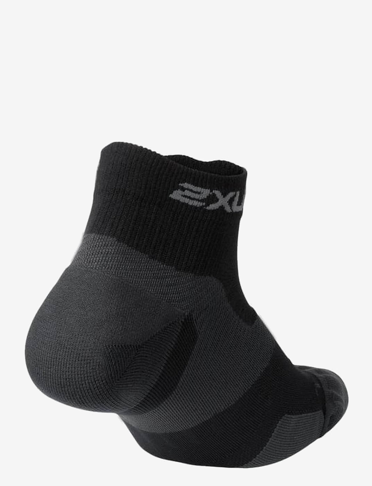 2XU - VECTR CUSHION 1/4 CREW SOCKS - ankle socks - black/titanium - 1
