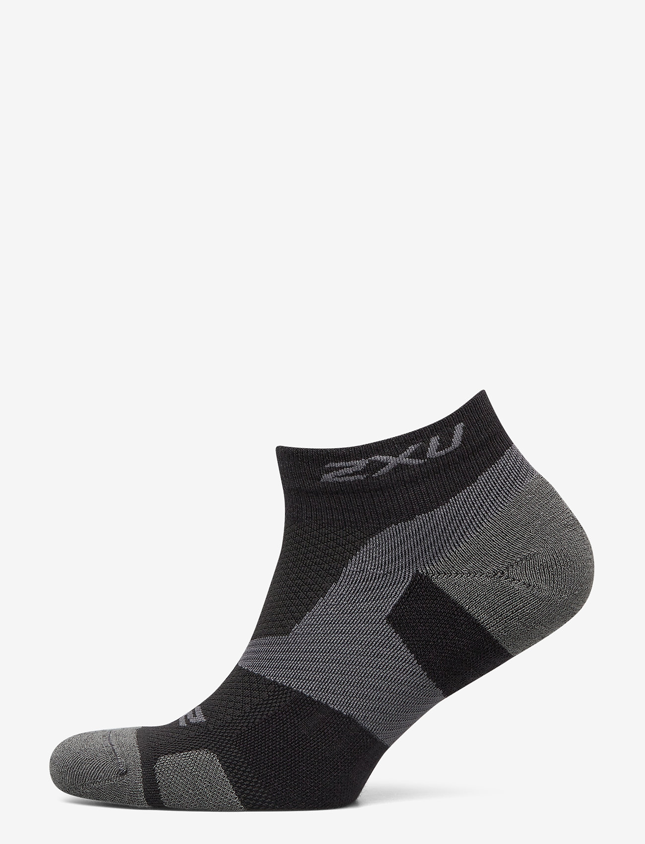 2XU - VECTR MERINO LGT CUSH 1/4 CRE - black/titanium - 0