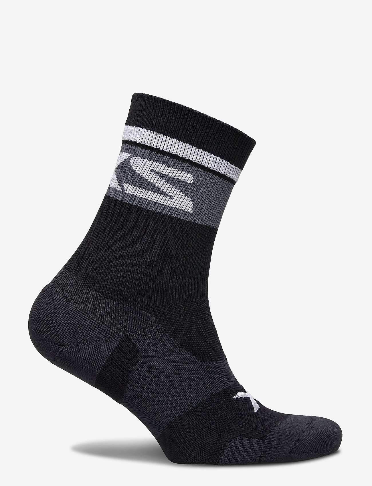2XU - VECTR CUSHION CREW SOCKS - alhaisimmat hinnat - black/white - 1