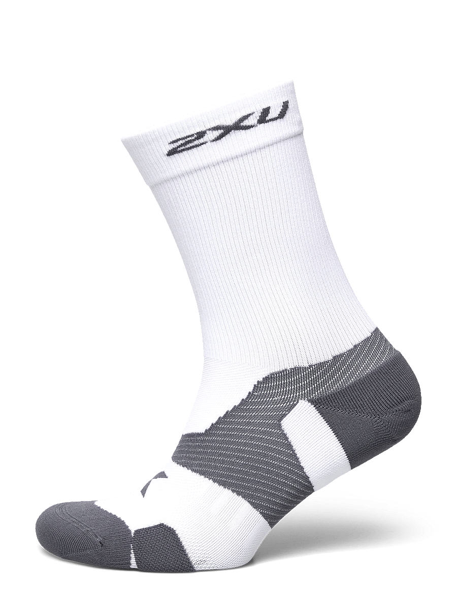 2XU - VECTR CUSHION CREW SOCKS - strümpfe - white/grey - 0