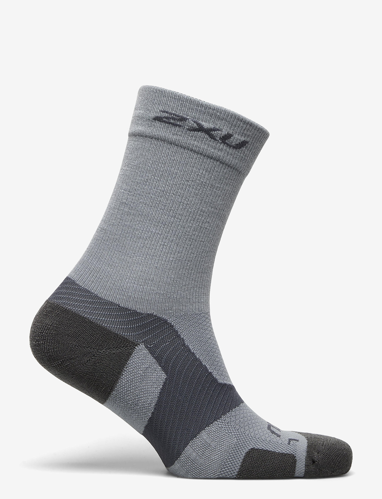 2XU - VECTR MERINO LGT CUSH CREW SO - black/titanium - 1