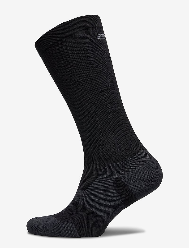2XU - VECTR CUSHION FULL LENGTH SOCKS - träningsstrumpor - black/titanium - 0