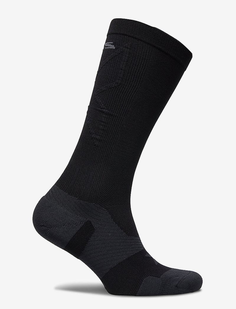 2XU - VECTR CUSHION FULL LENGTH SOCKS - träningsstrumpor - black/titanium - 1