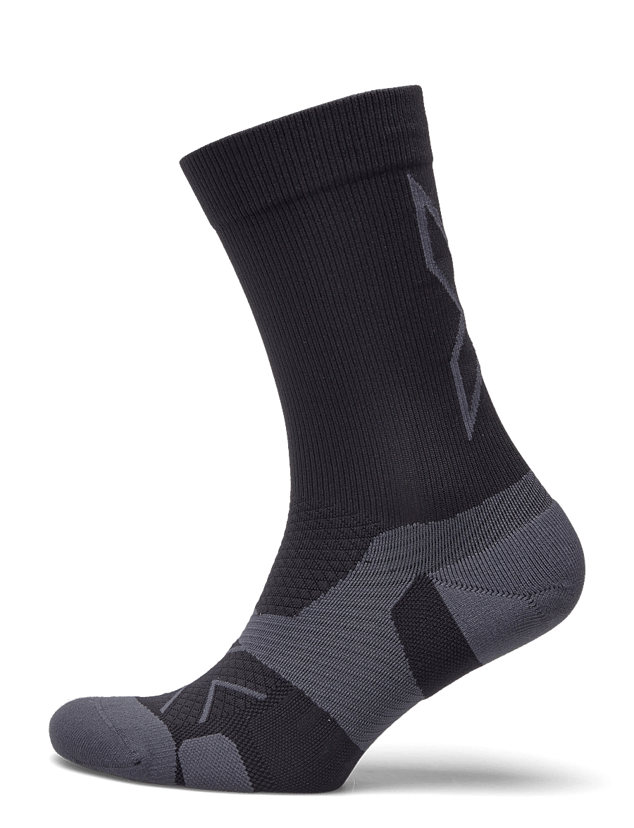 2XU - VECTR LIGHT CUSHION CREW SOCKS - strümpfe - black/titanium - 0