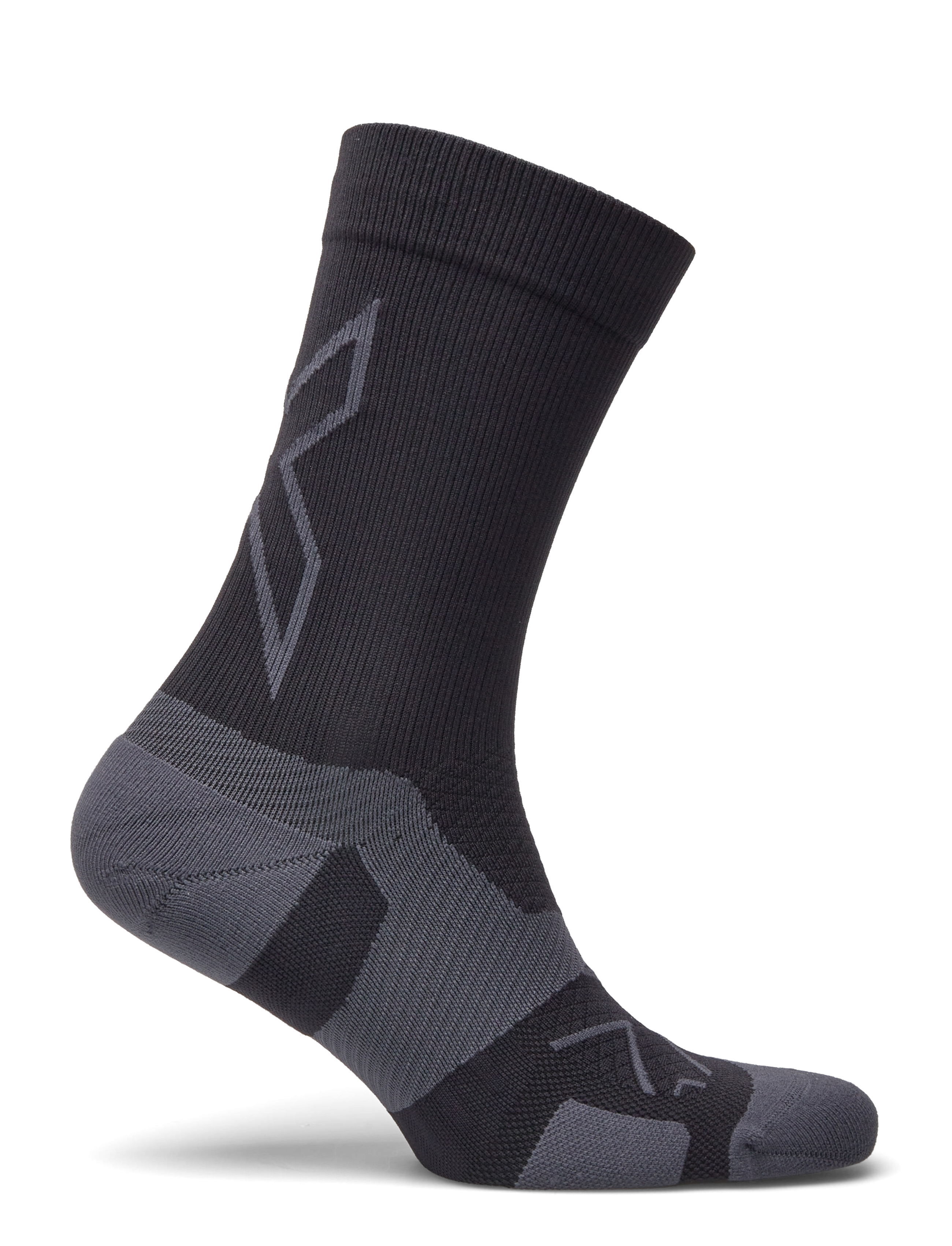 2XU - VECTR LIGHT CUSHION CREW SOCKS - laveste priser - black/titanium - 1