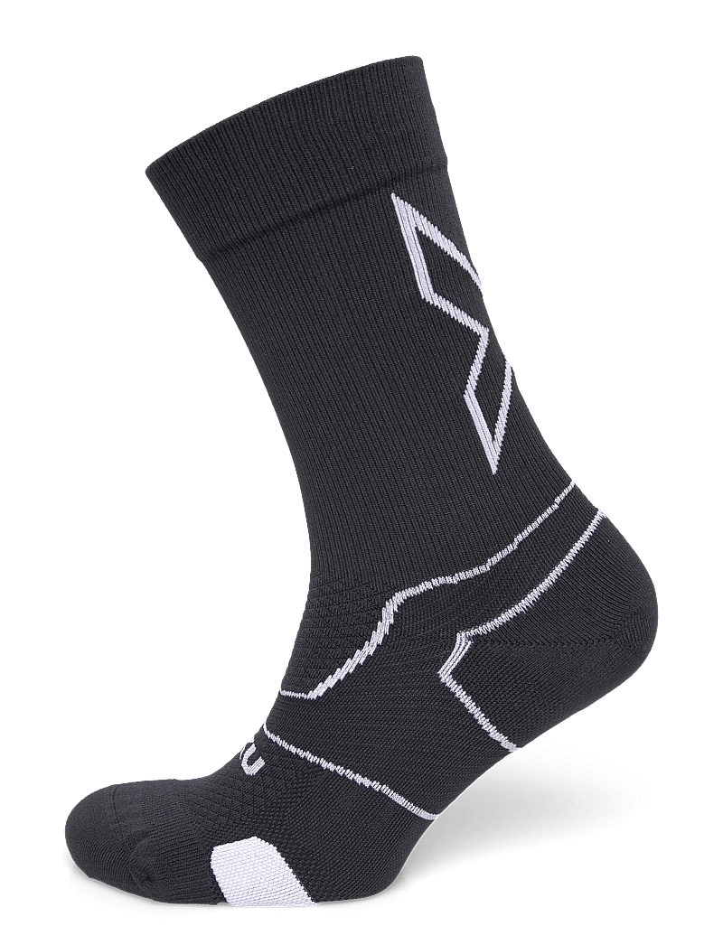 2XU - VECTR LIGHT CUSHION CREW SOCKS - sport socks - black/white - 0