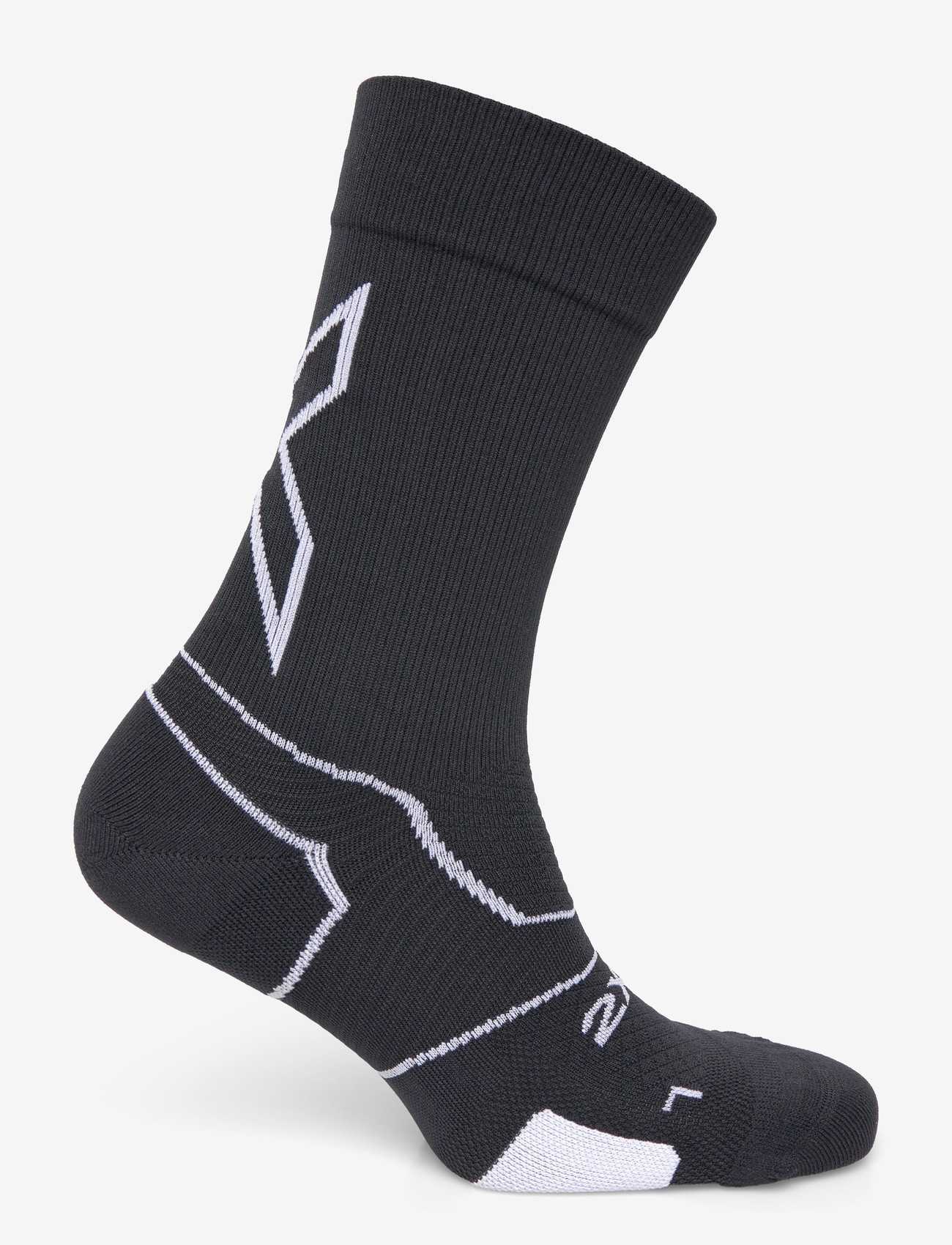 2XU - VECTR LIGHT CUSHION CREW SOCKS - sport socks - black/white - 1
