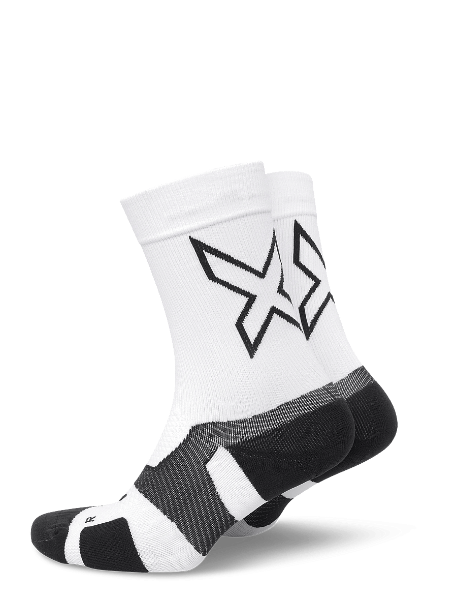 2XU - VECTR LIGHT CUSHION CREW SOCKS - sportstrømper - white/black - 0