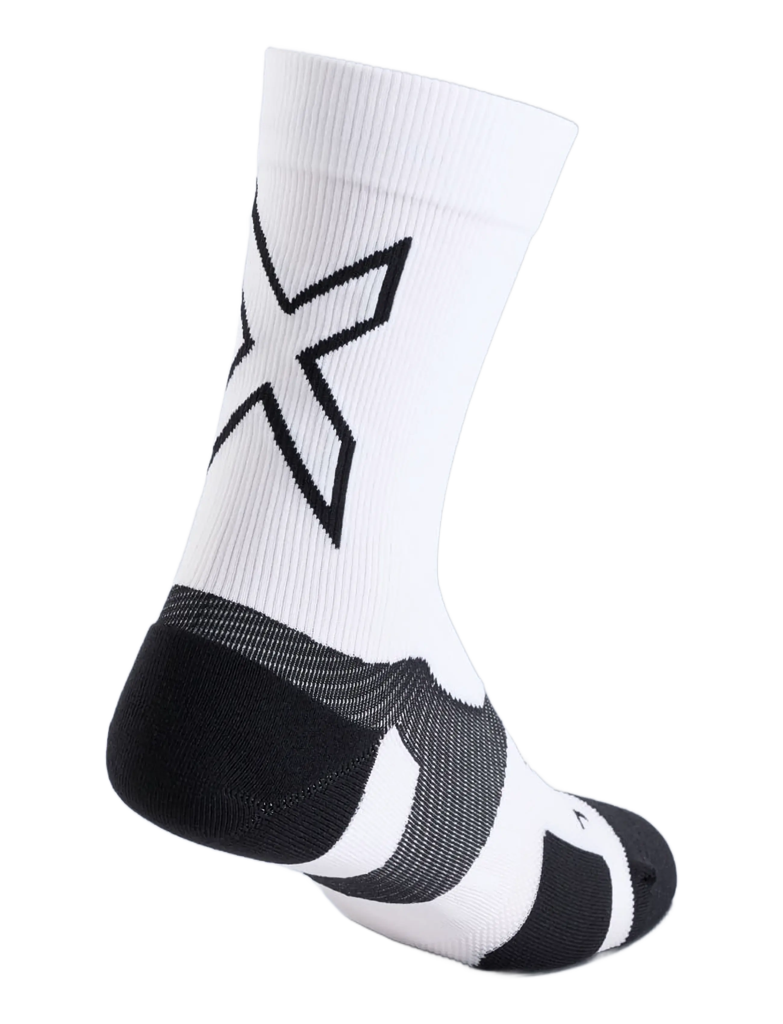 2XU VECTR LIGHT CUSHION CREW SOCKS - Sportsocken - WHITE/BLACK / white