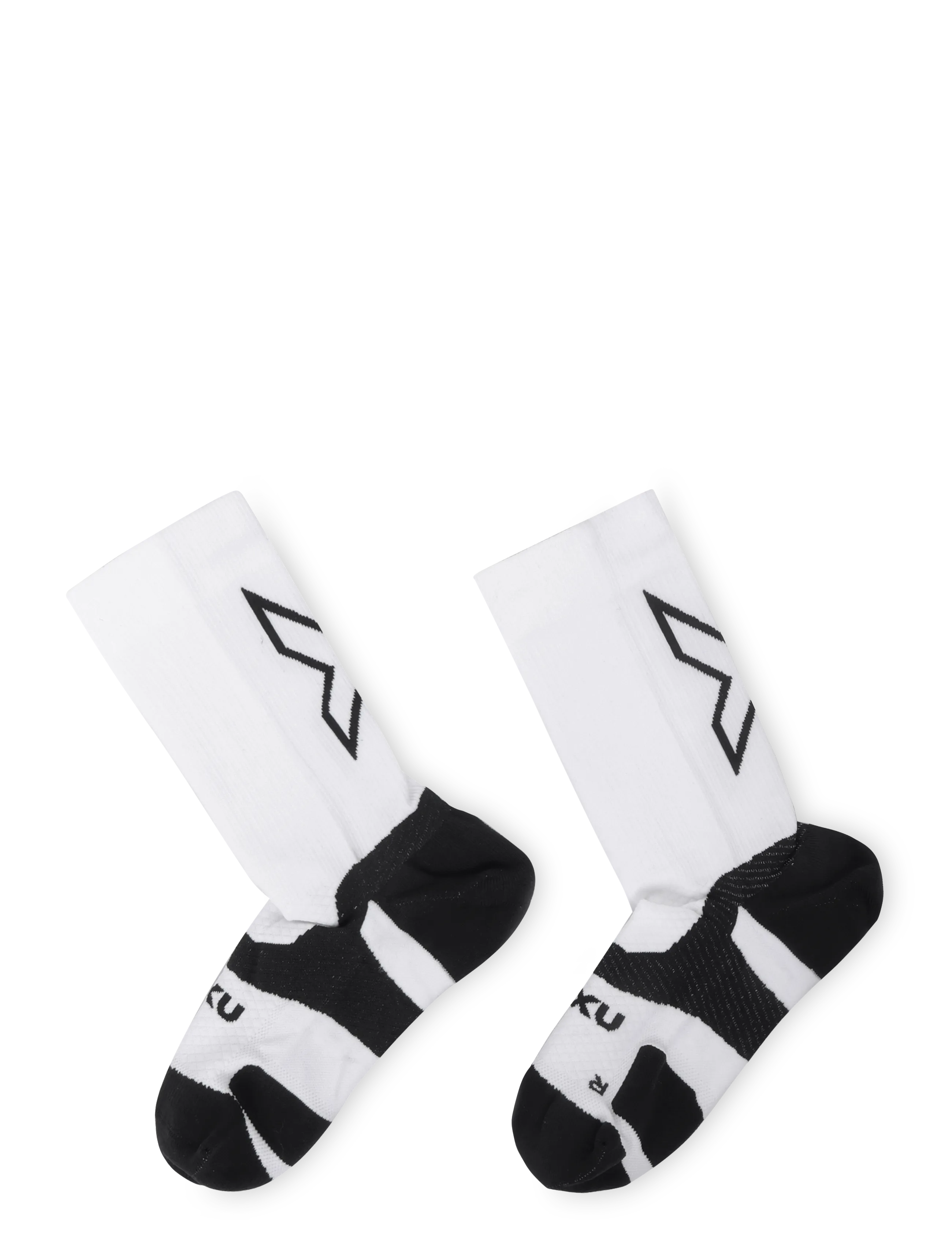 2XU - VECTR LIGHT CUSHION CREW SOCKS - träningsstrumpor - white/black - 1