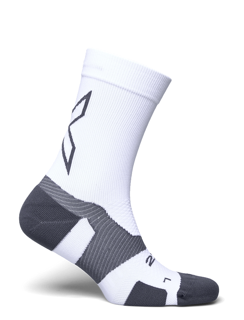 2XU - VECTR LIGHT CUSHION CREW SOCKS - spordisokid - white/grey - 1