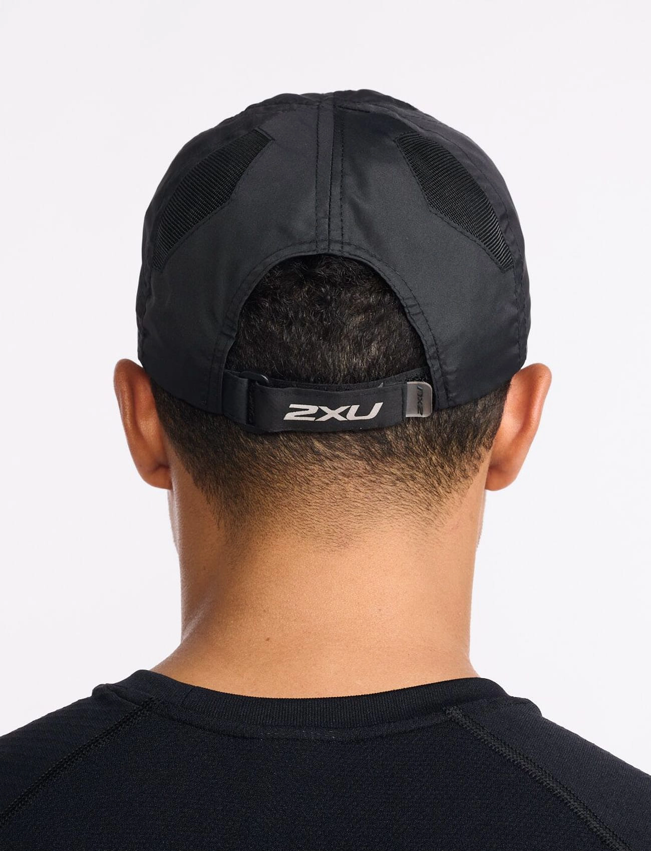 2XU - RUN CAP - kepsar - black/black - 3
