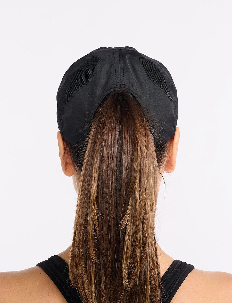 2XU - RUN CAP - kepsar - black/black - 5