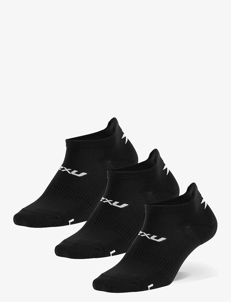 2XU - ANKLE SOCKS 3 PACK - träningsstrumpor - black/white - 0