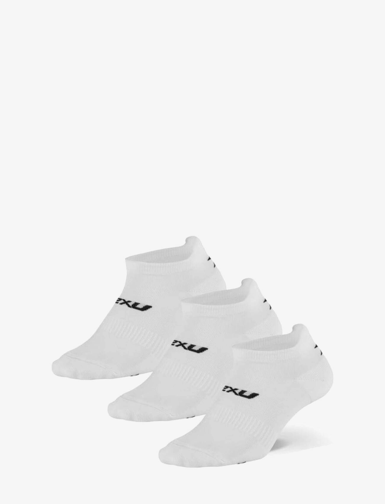 2XU Ankle Socks 3 Pack, Mænd, Ankelstrømper, Hvid, Str: S