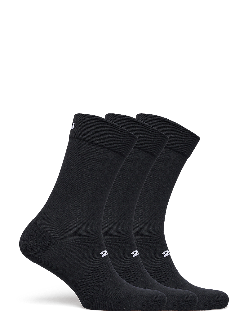 2XU - CREW SOCKS 3 PACK - strümpfe - black/white - 3