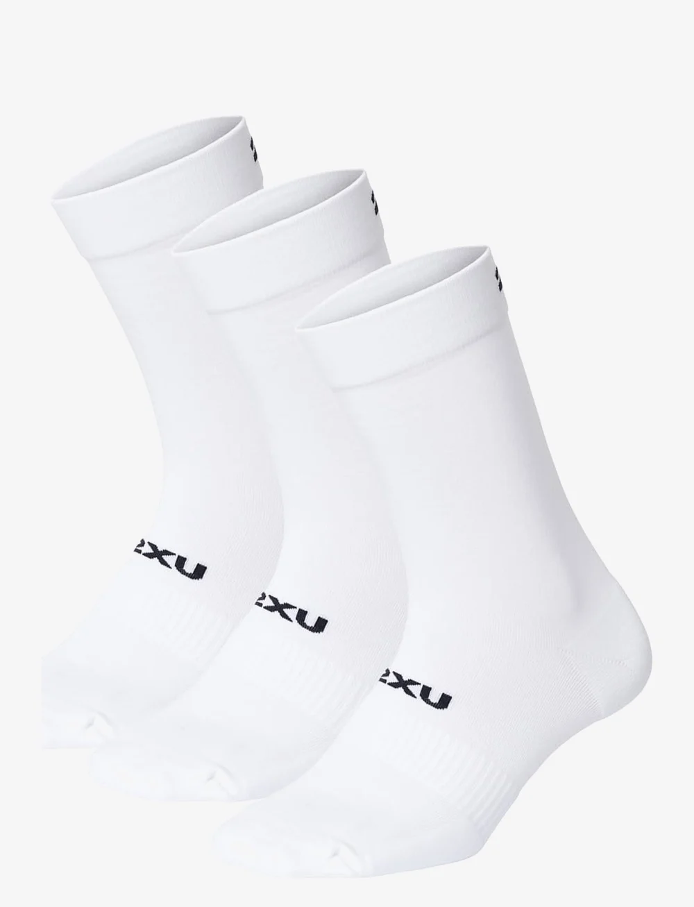 2XU - CREW SOCKS 3 PACK - träningsstrumpor - white/black - 0