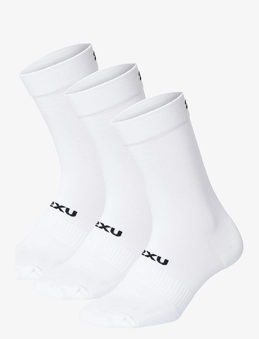 2XU - CREW SOCKS 3 PACK - strümpfe - white/black - 0