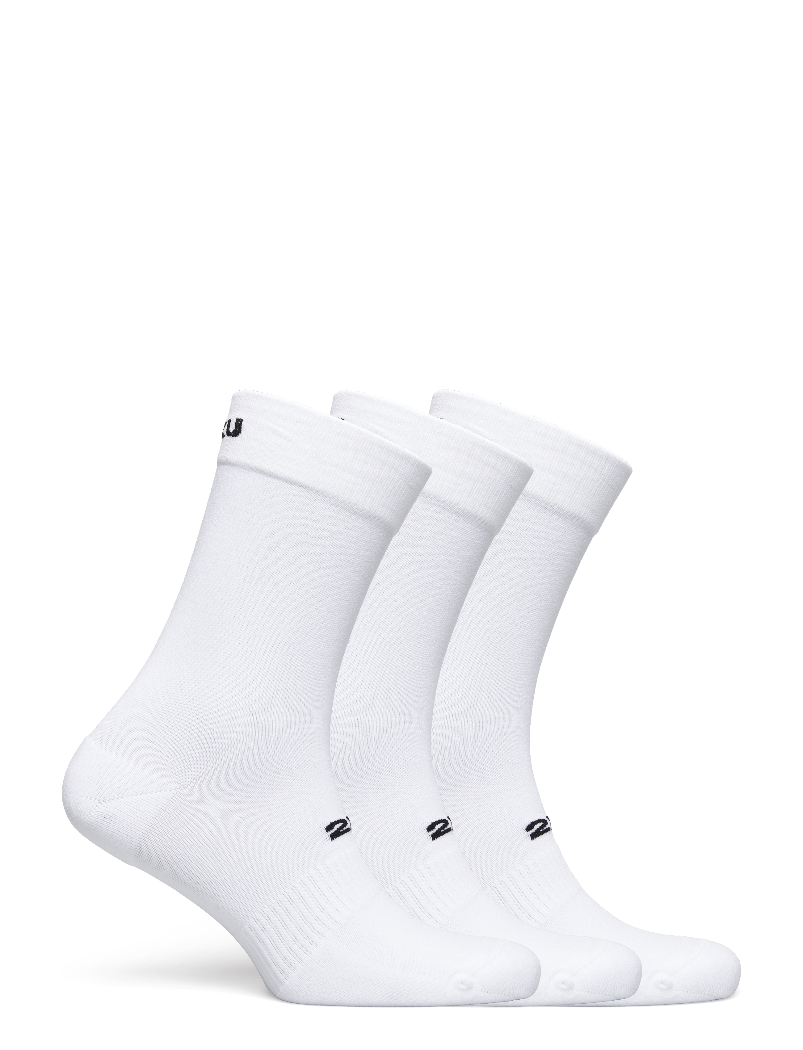 2XU - CREW SOCKS 3 PACK - strümpfe - white/black - 3