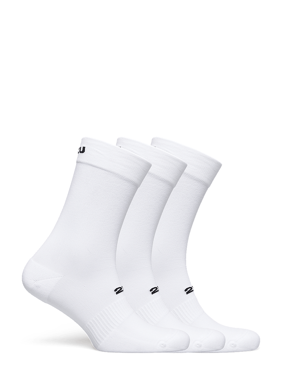 2XU - CREW SOCKS 3 PACK - strümpfe - white/black - 3