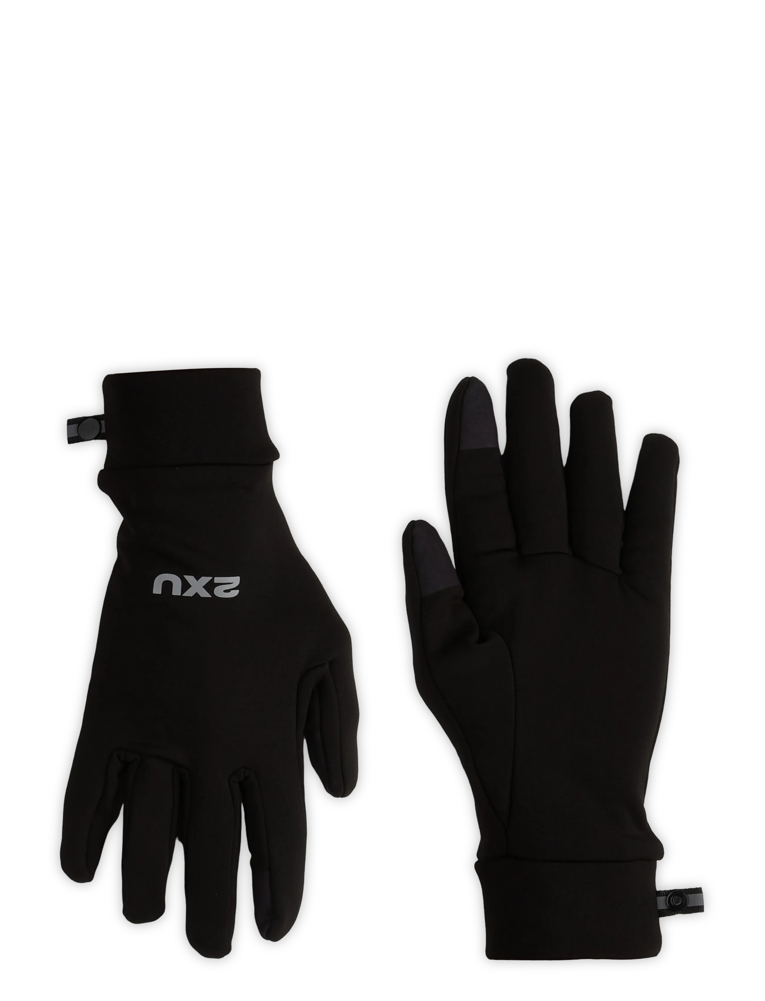 2XU RUN GLOVE - Handschuhe - BLACK/SILVER REFLECTIVE / black