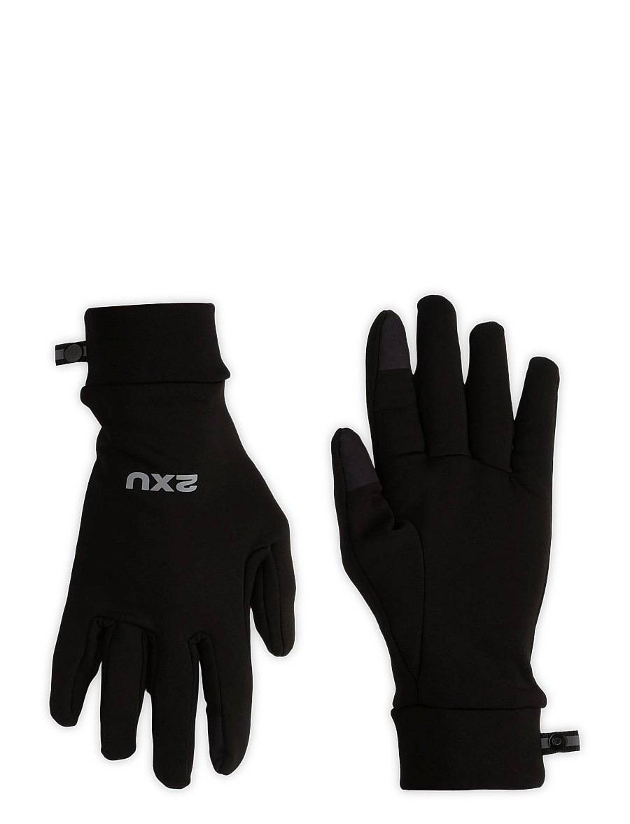 2XU - RUN GLOVE - black/silver reflective - 0