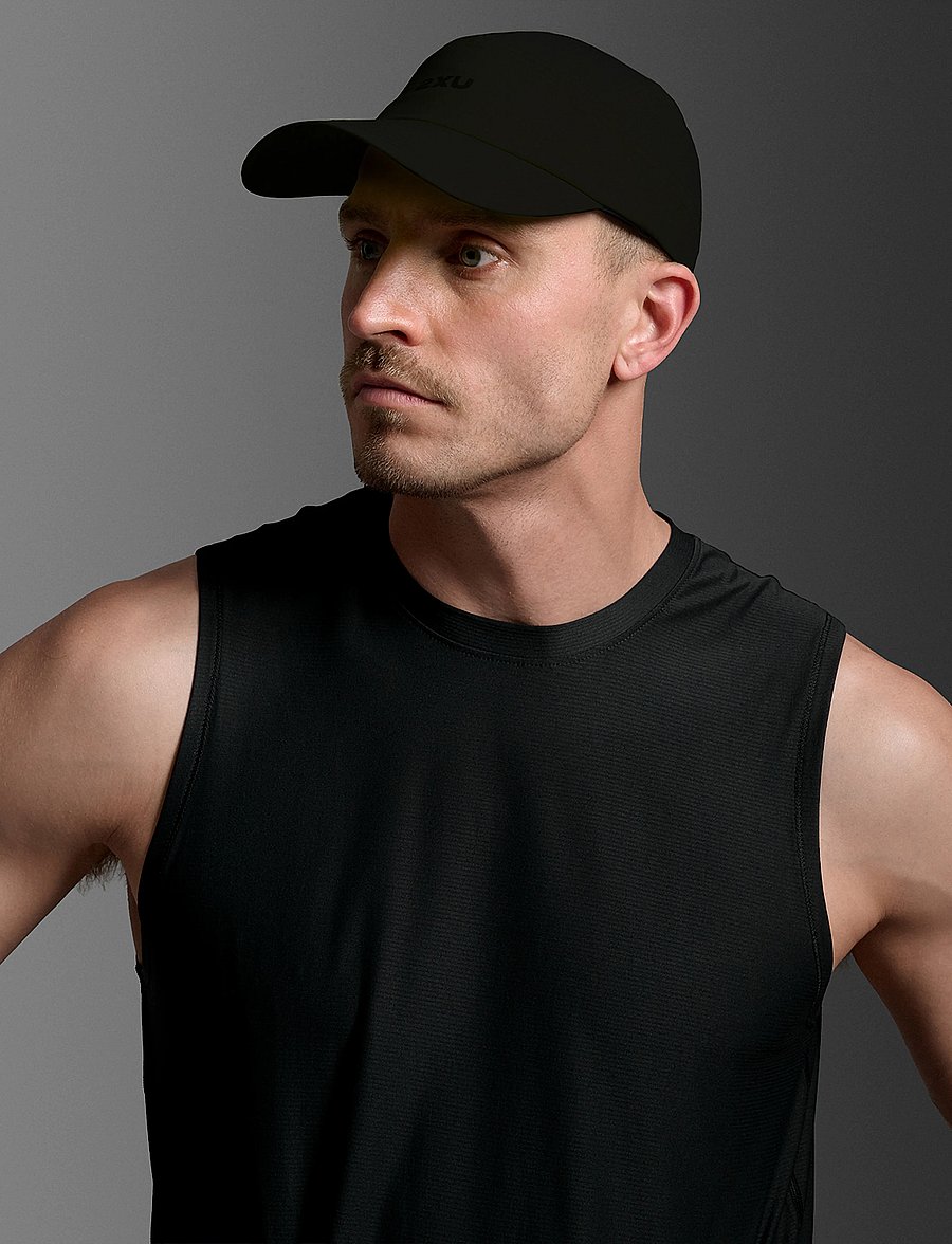 2XU - HYBRID CAP - kappen - black/black - 0