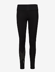 2XU - MOTION MID-RISE COMP TIGHTS - running tights - black/dotted reflective logo - 0
