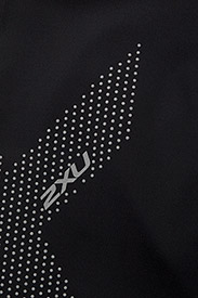 2XU - MOTION MID-RISE COMP TIGHTS - kompressionsleggings - black/dotted reflective logo - 3