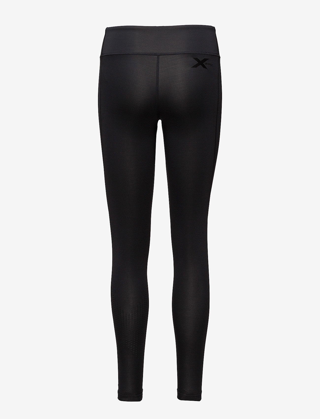 2XU - MOTION MID-RISE COMP TIGHTS - running tights - black/dotted black logo - 1