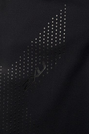 2XU - MOTION MID-RISE COMP TIGHTS - kompressionsleggings - black/dotted black logo - 2