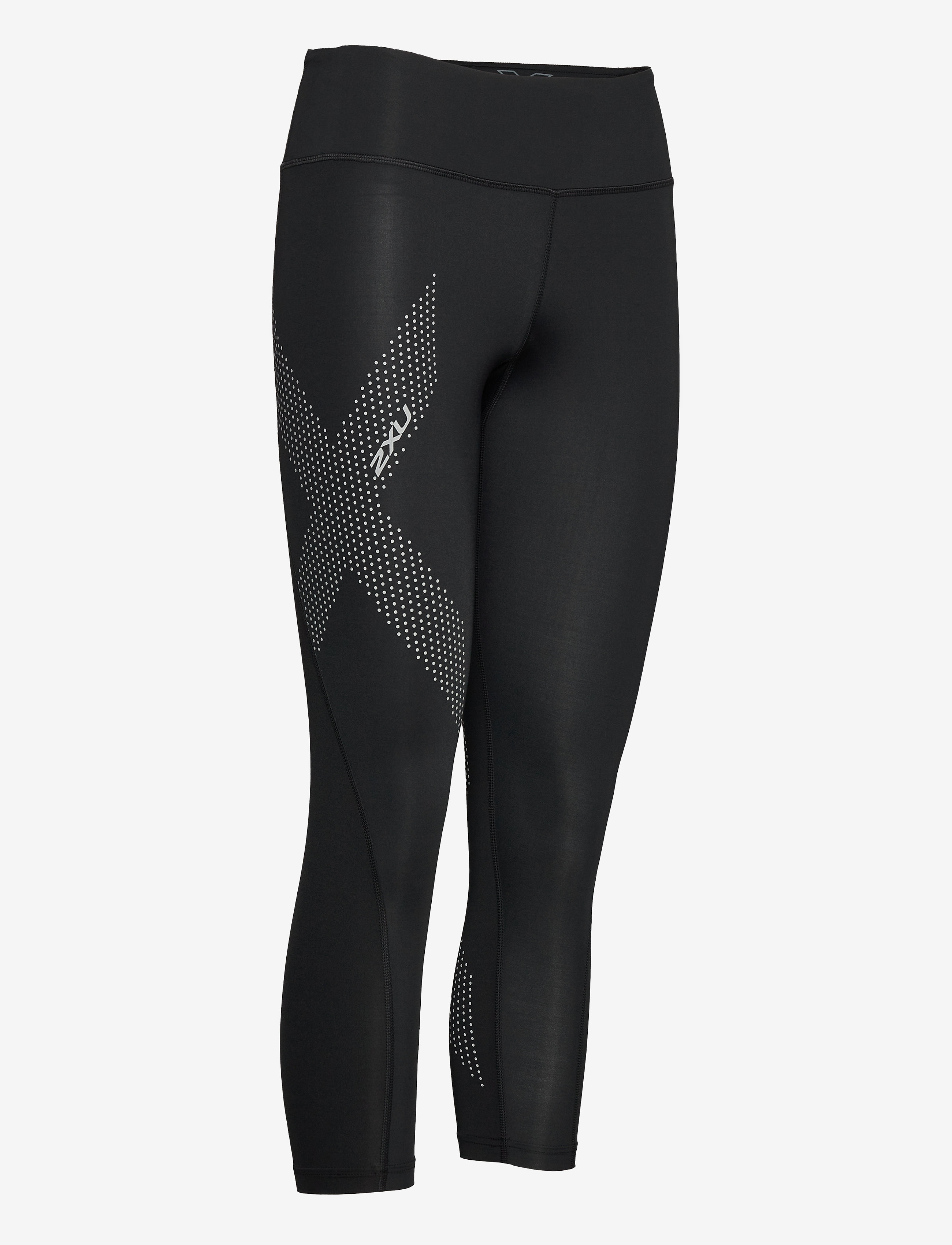 2XU - MOTION MID-RISE COMP 7/8 TIGH - black/dotted reflective logo - 2