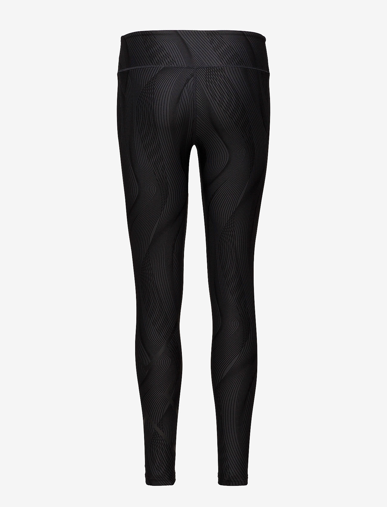 2XU - MidRisePrintTights-W - black vertical curve/black - 2