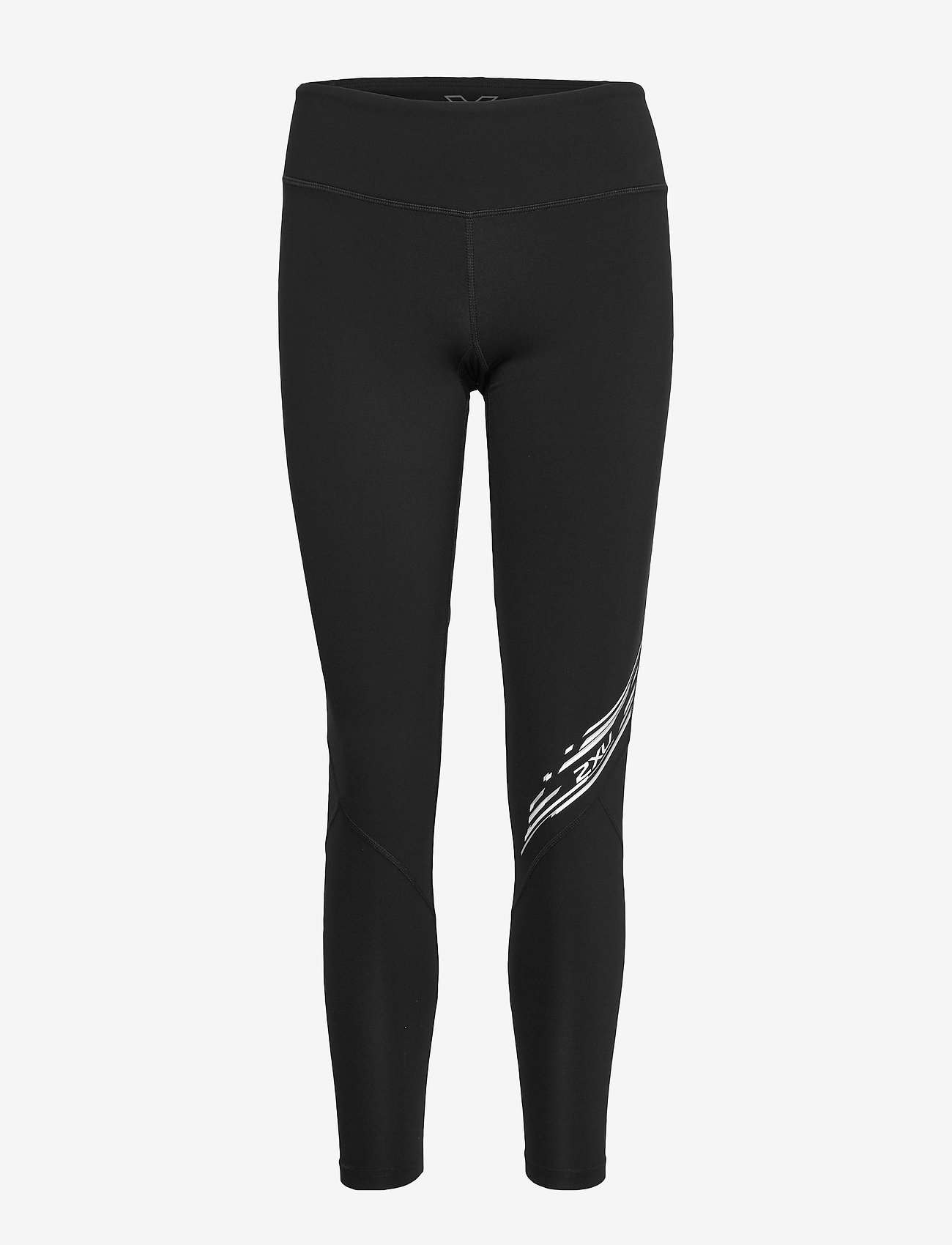 2XU - Fitness Stride Comp Tights-W - black/diagonal stripe duo tone - 0