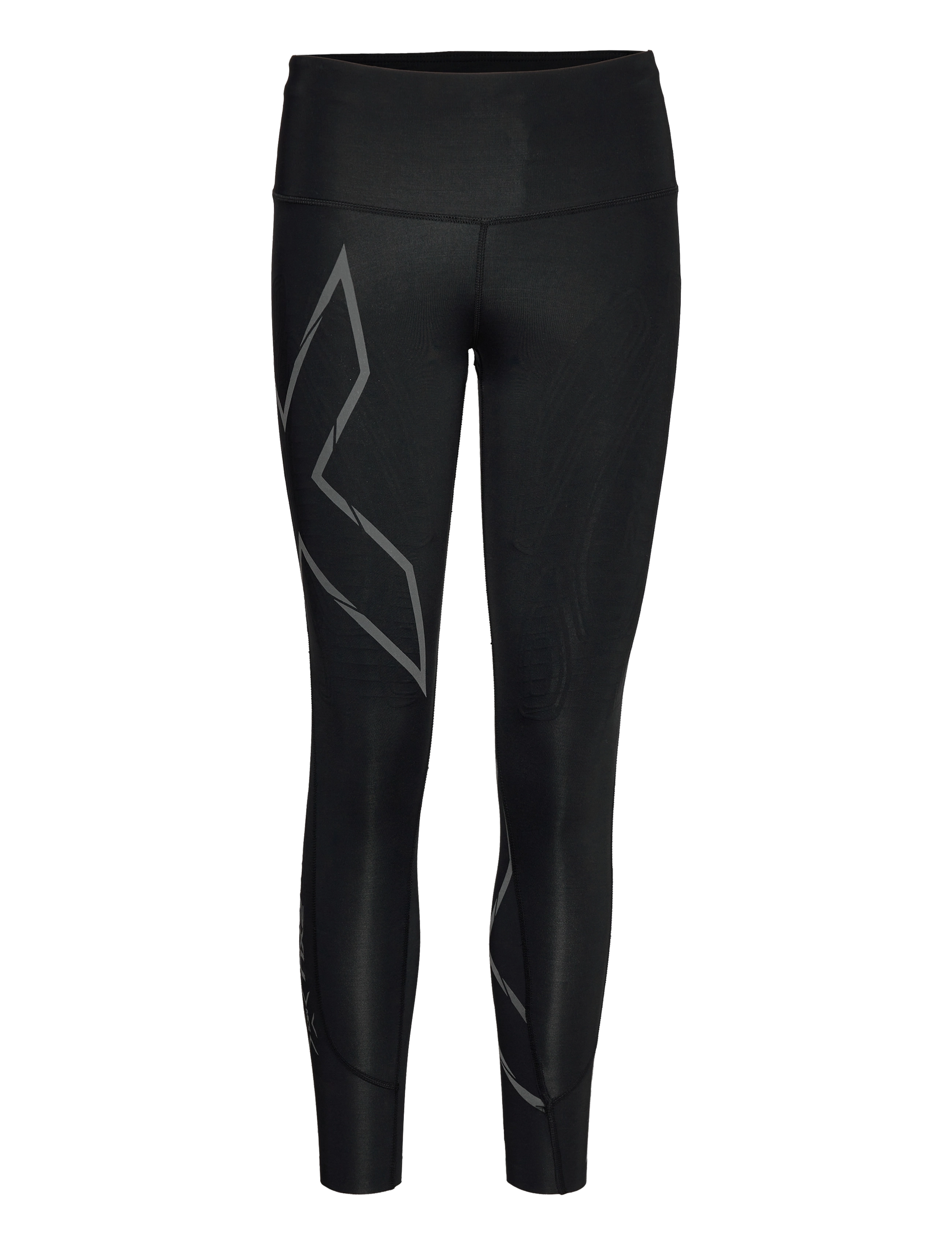 2XU LIGHT SPEED MID-RISE COMPRESSION TIGHTS - Treeningretuusid - BLACK/ BLACK REFLECTIVE / black