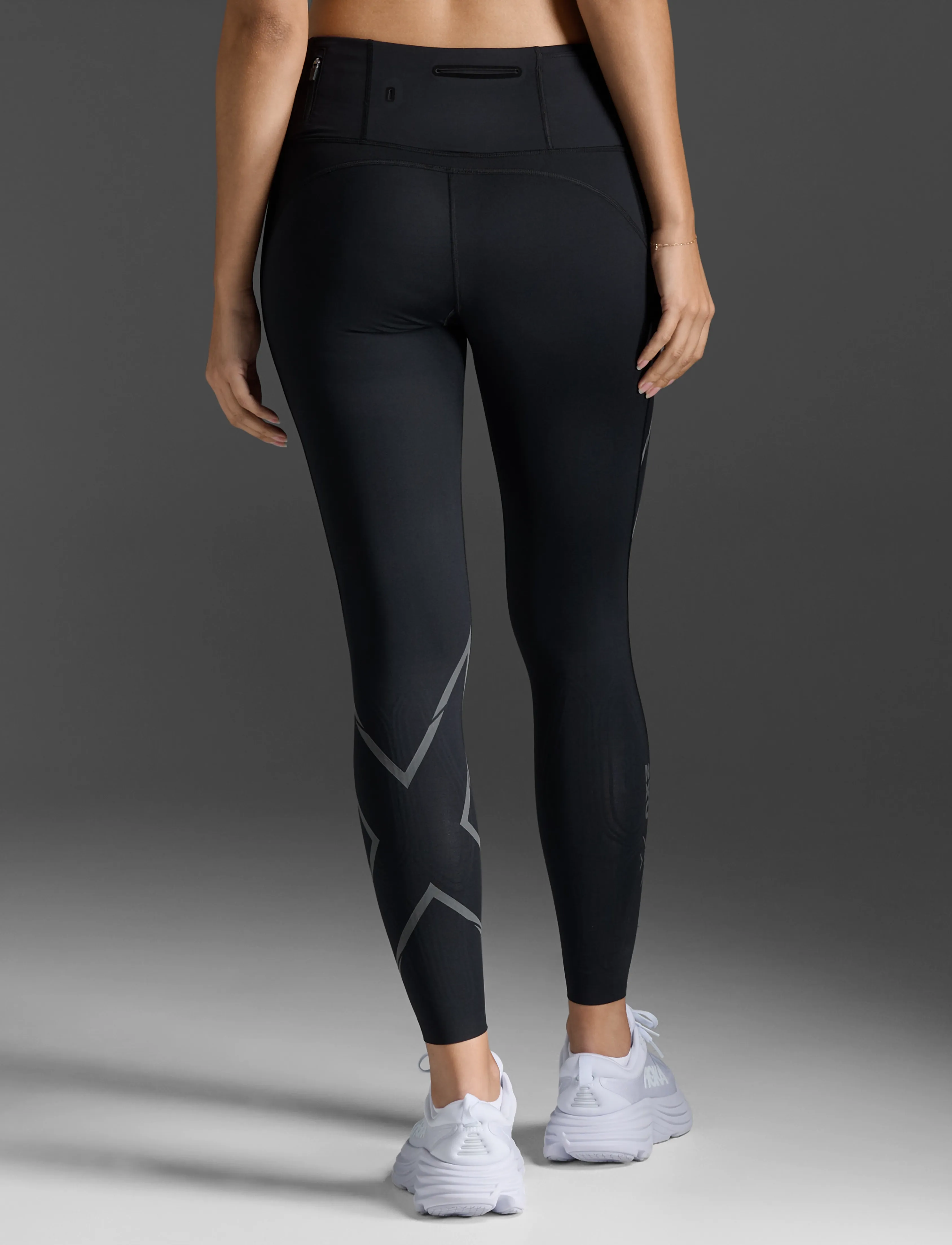 2XU - LIGHT SPEED MID-RISE COMPRESSION TIGHTS - jooksuretuusid - black/ black reflective - 3